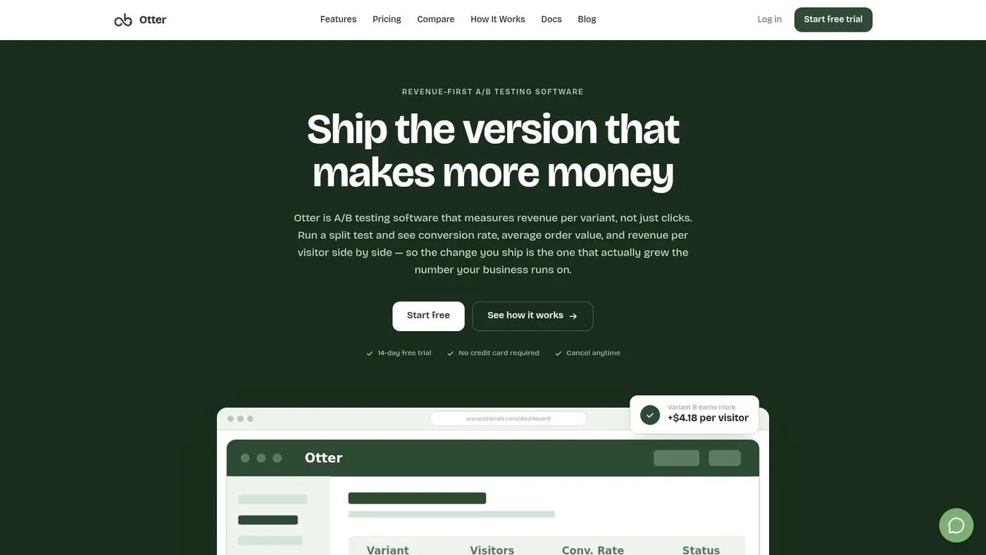 Screenshot from https://www.otterab.com