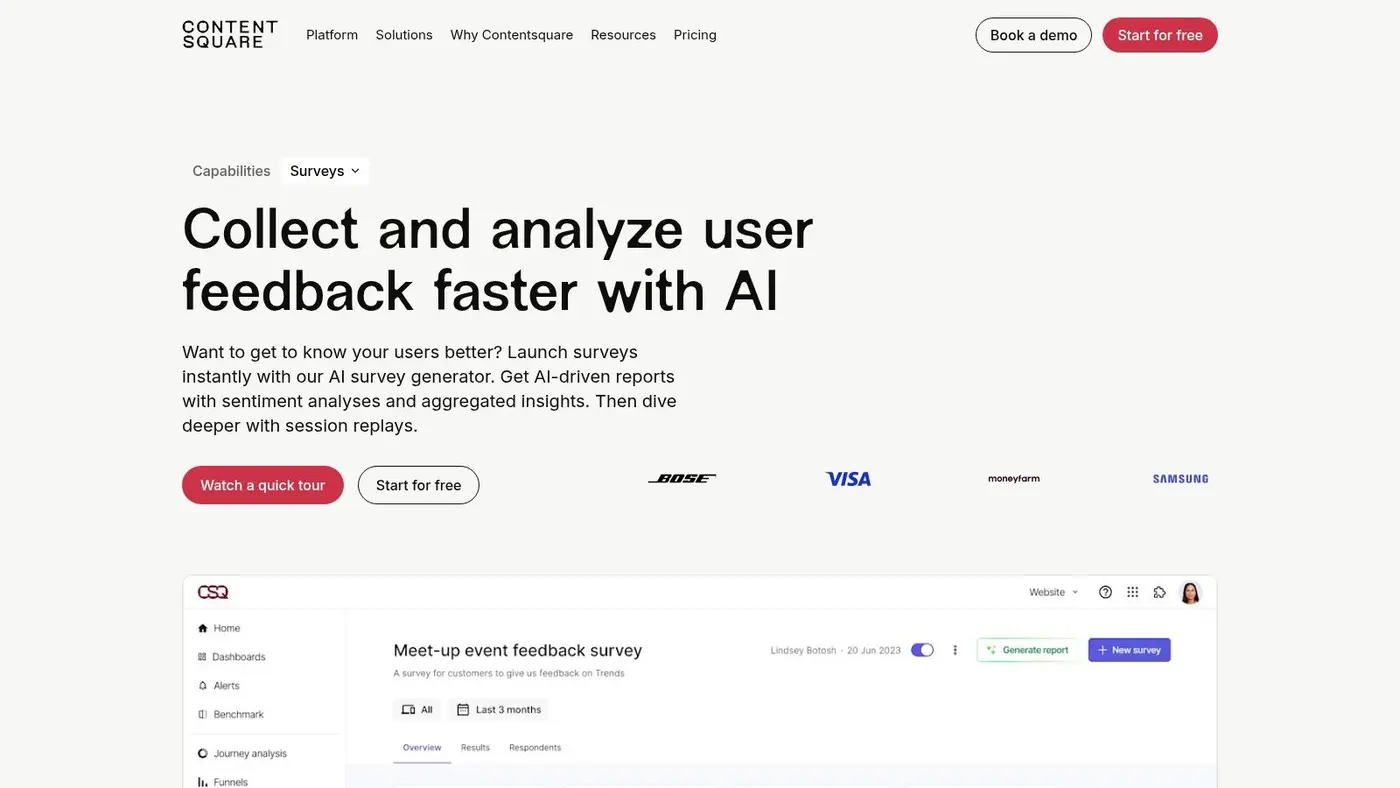 Contentsquare Voice of Customer