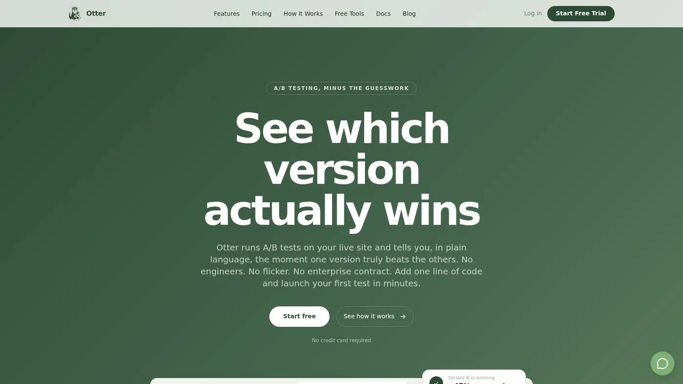 Screenshot from https://www.otterab.com