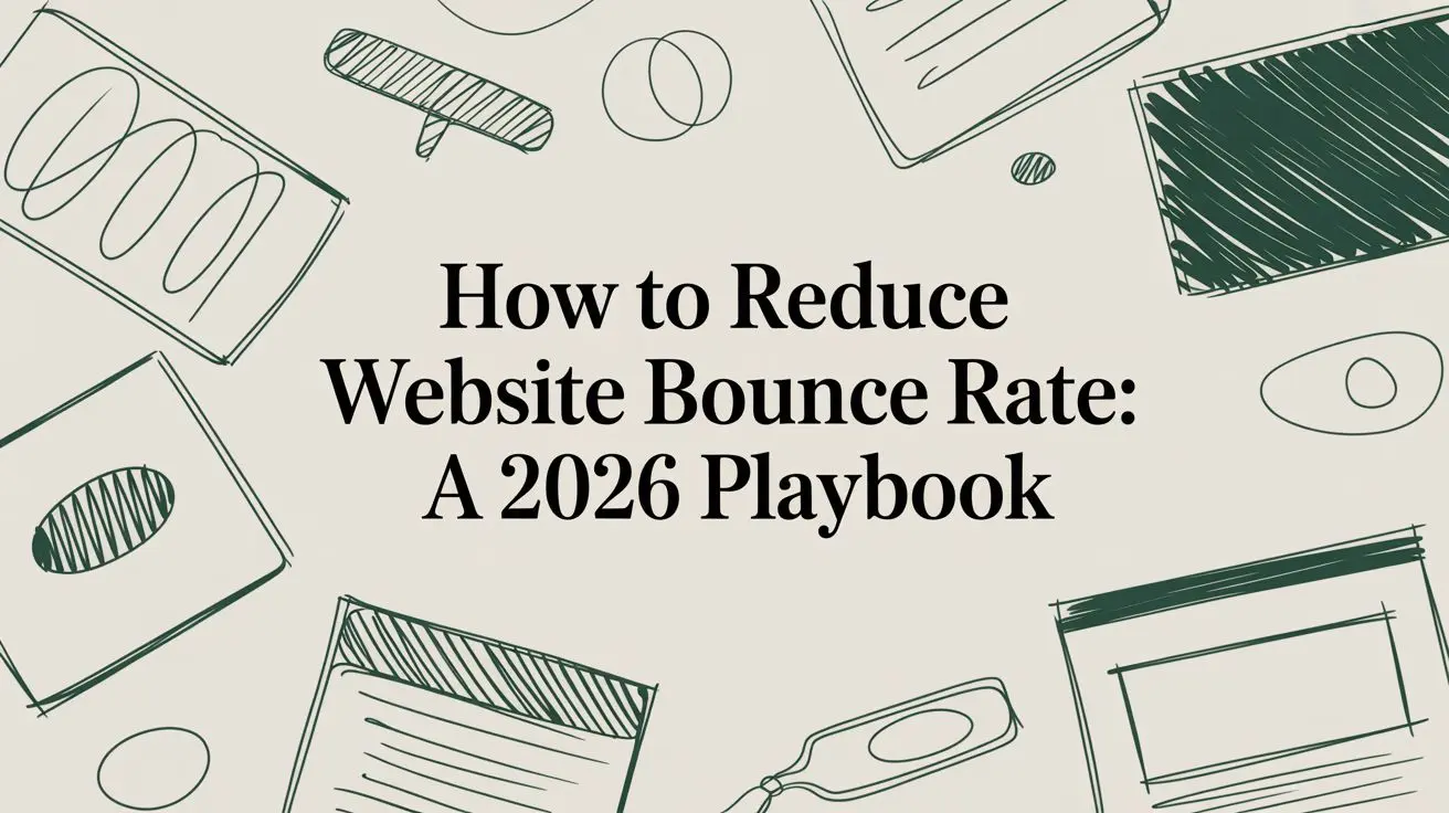 How to Reduce Website Bounce Rate: A 2026 Playbook