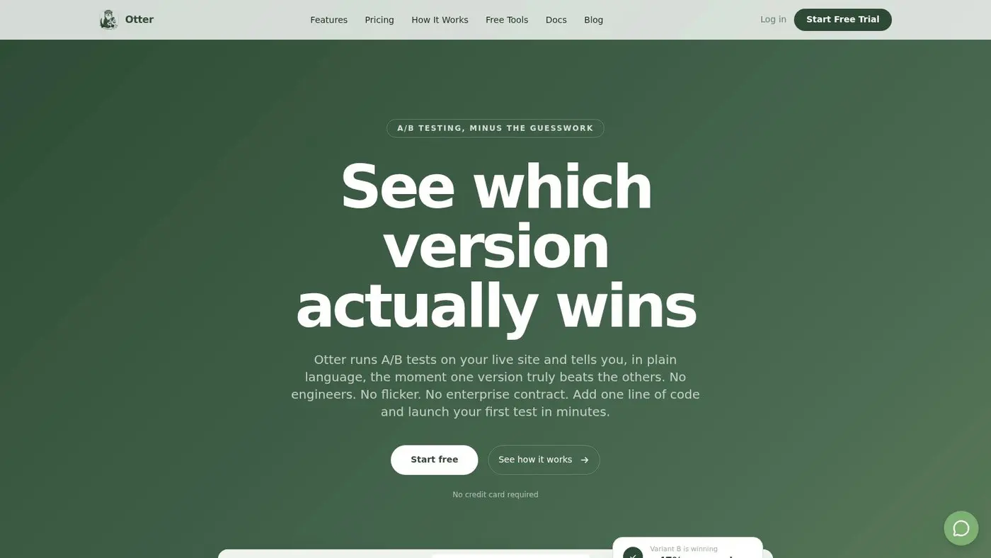 Screenshot from https://www.otterab.com