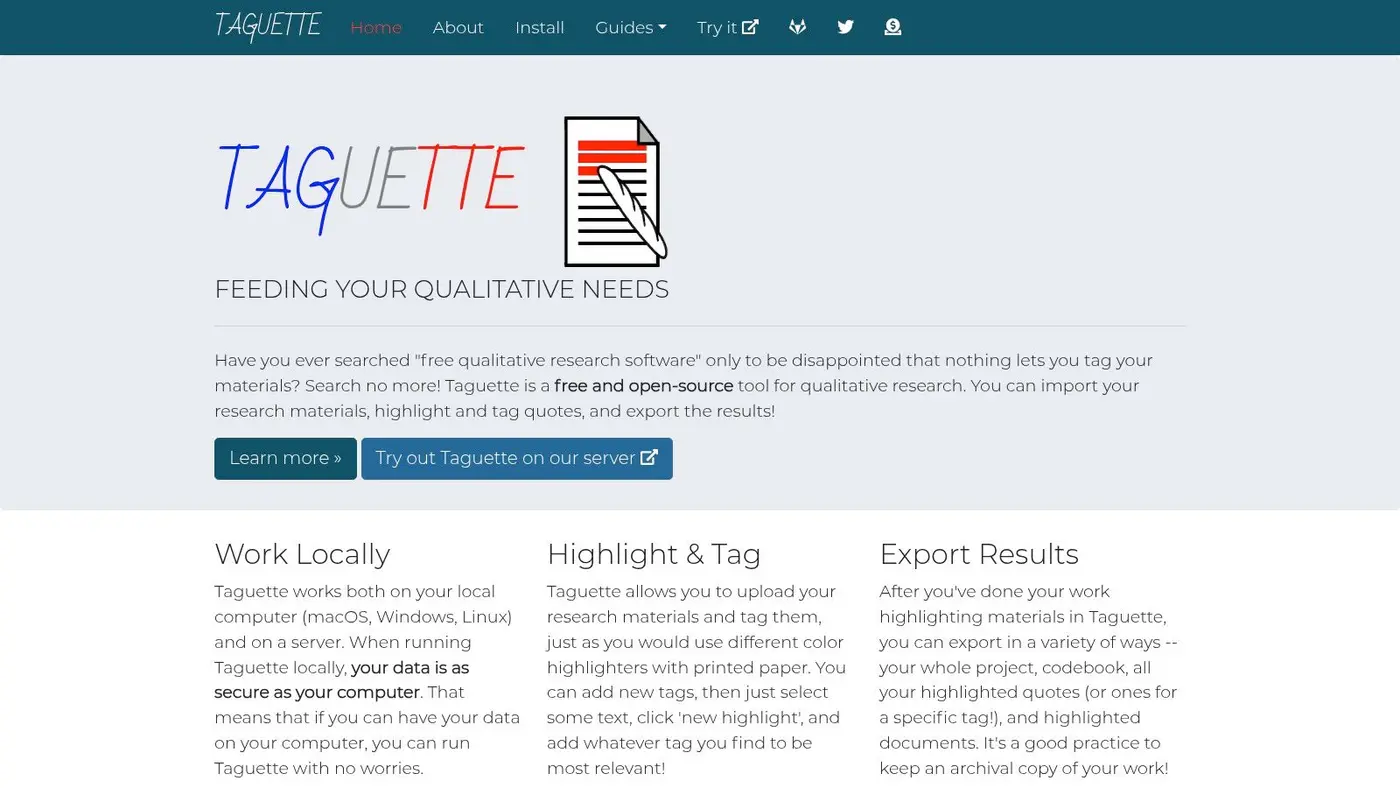 Taguette (open-source)