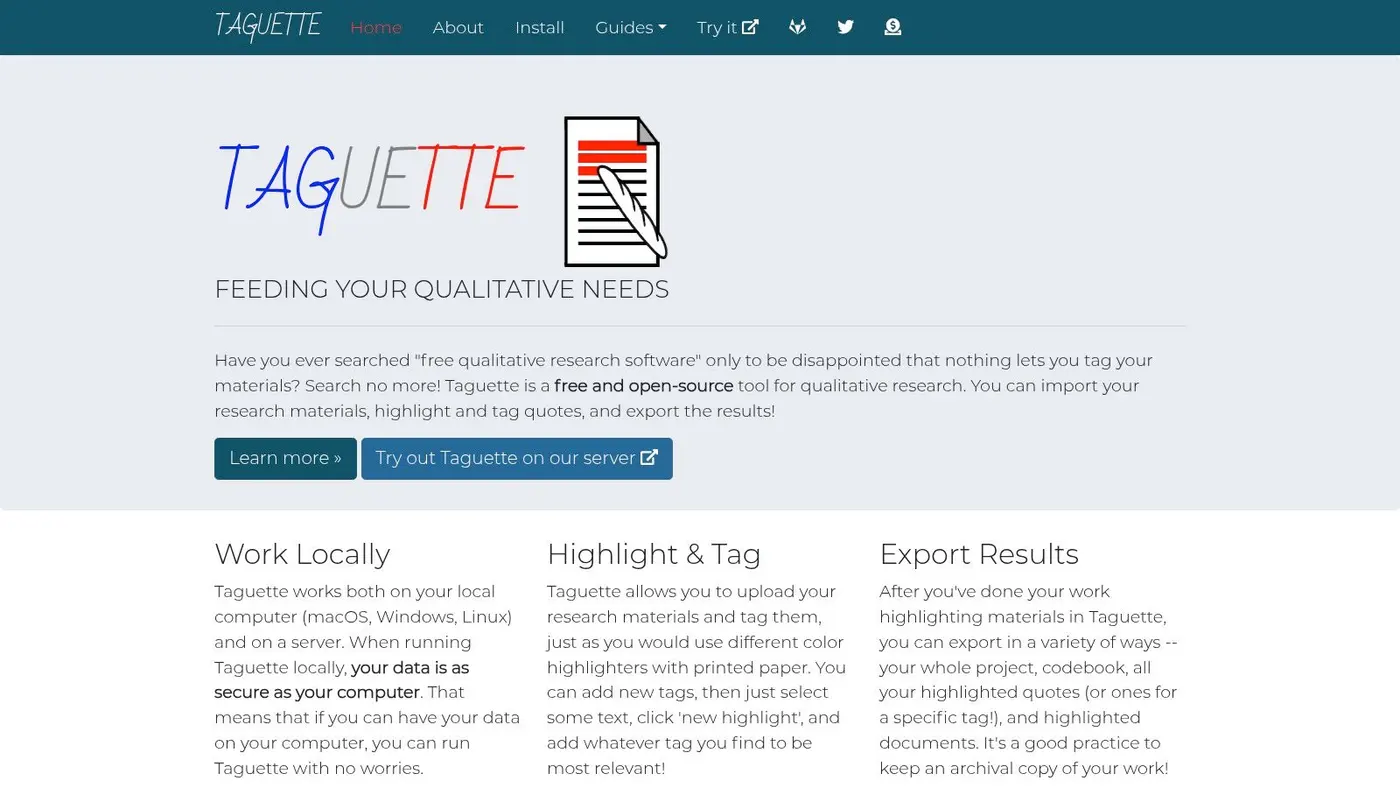 Taguette (open-source)