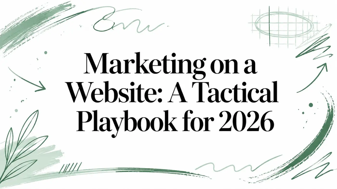 Marketing on a Website: A Tactical Playbook for 2026