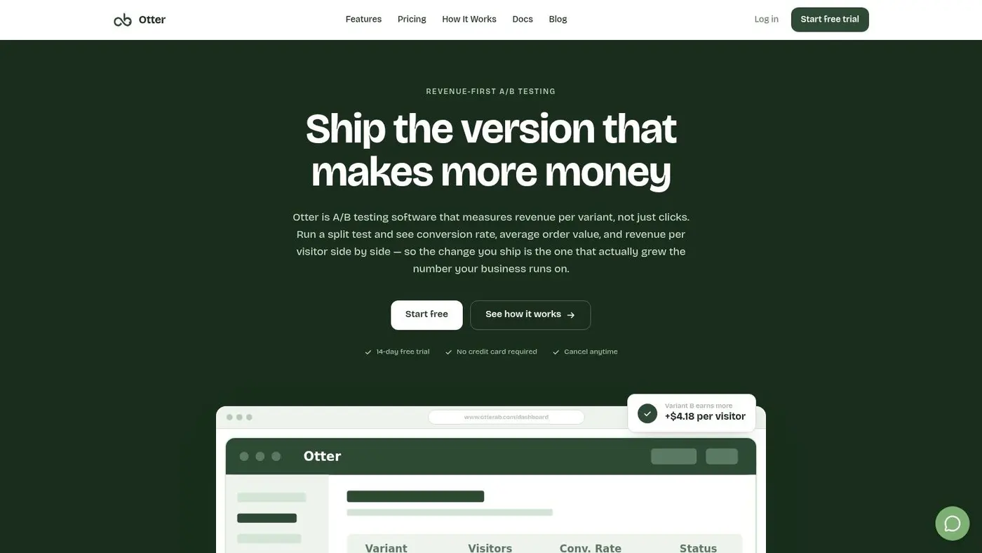 Screenshot from https://www.otterab.com
