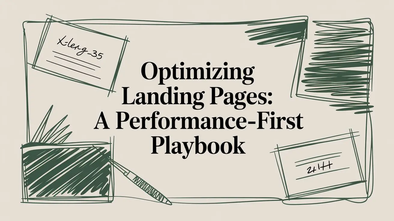 Optimizing Landing Pages: A Performance-First Playbook
