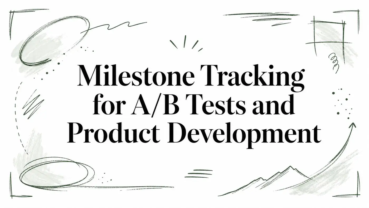 Milestone Tracking for A/B Tests and Product Development