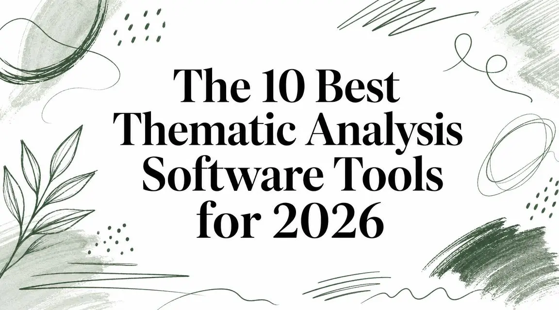 The 10 Best Thematic Analysis Software Tools for 2026